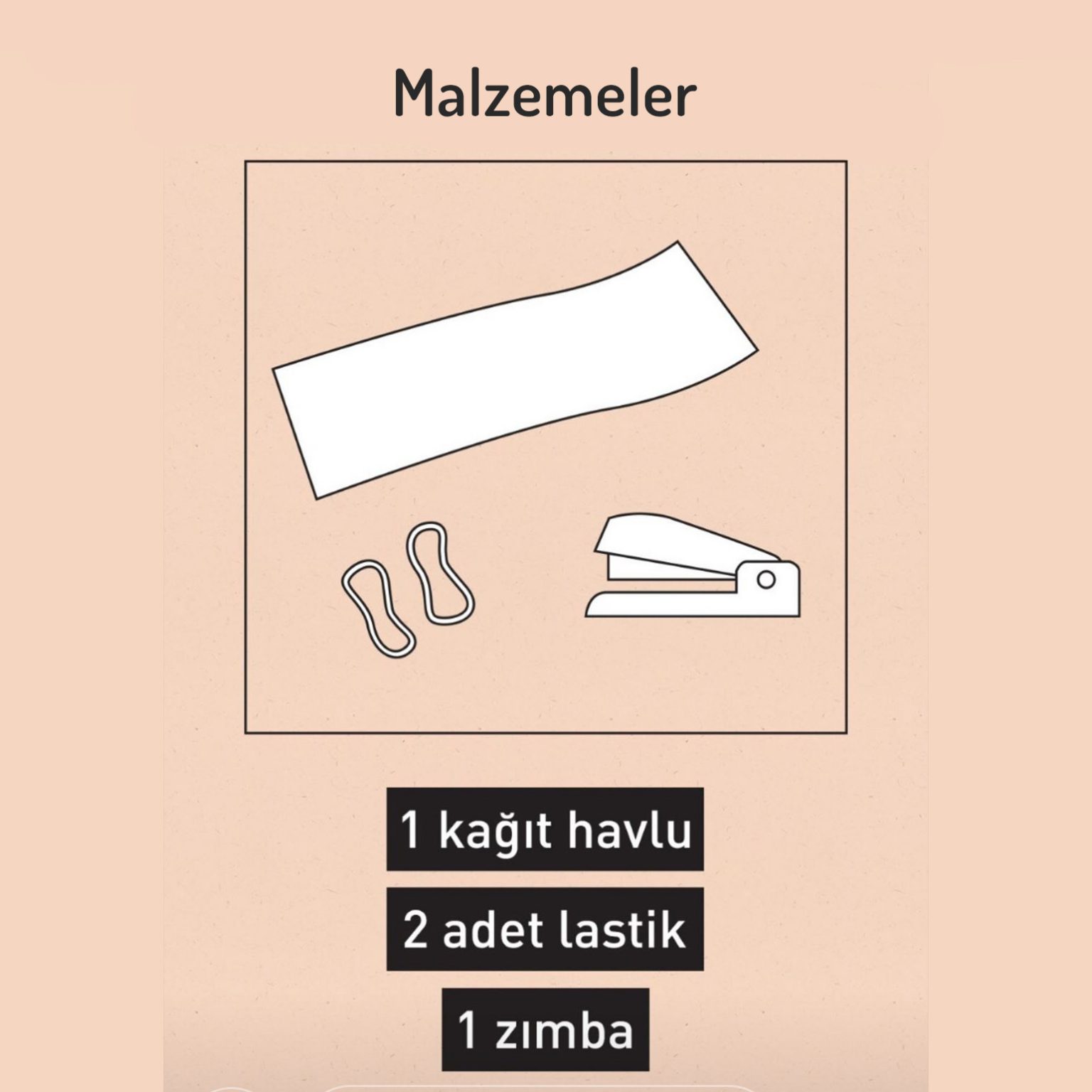 Evde kağıt havlu ile maske yapımı Boştabure